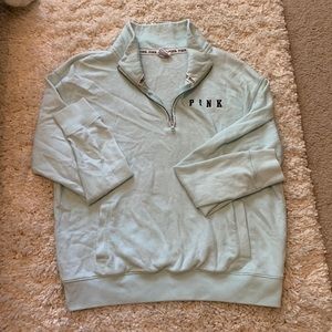 Victoria secret PINK mint green hoodie